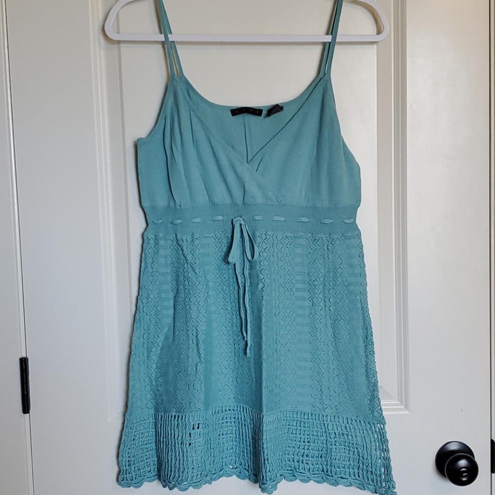 🎅⭐️ 🟦 Crochet Tank NWT